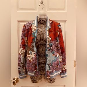 floral print spring super lightweight jacket